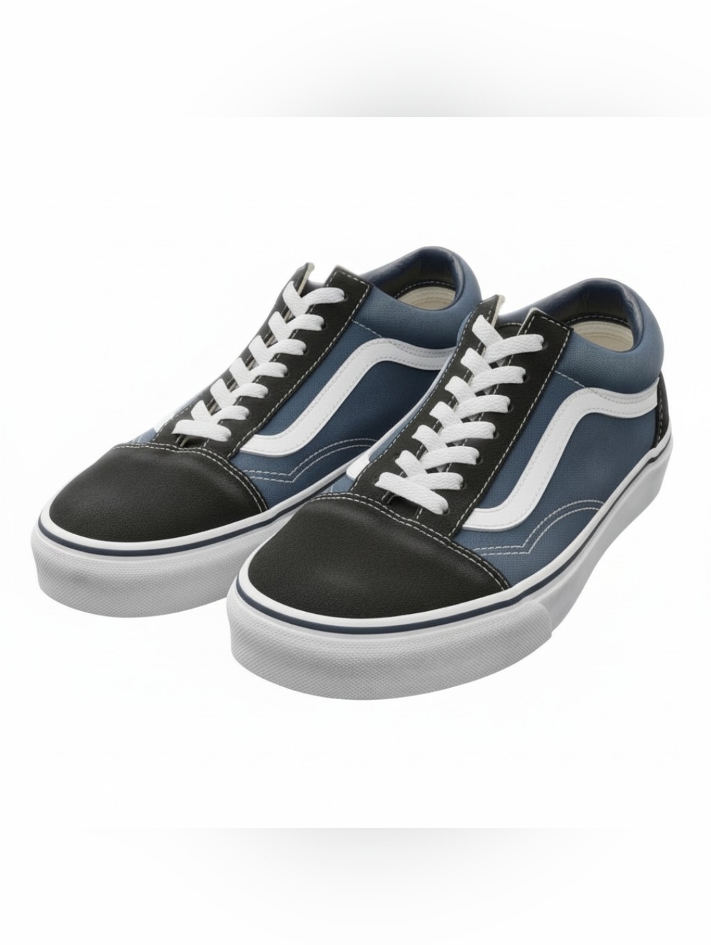 Vans SuedeClassic Low-Top Canvas Sneakers in Navy and Black - Casual - Picture 3 of 3